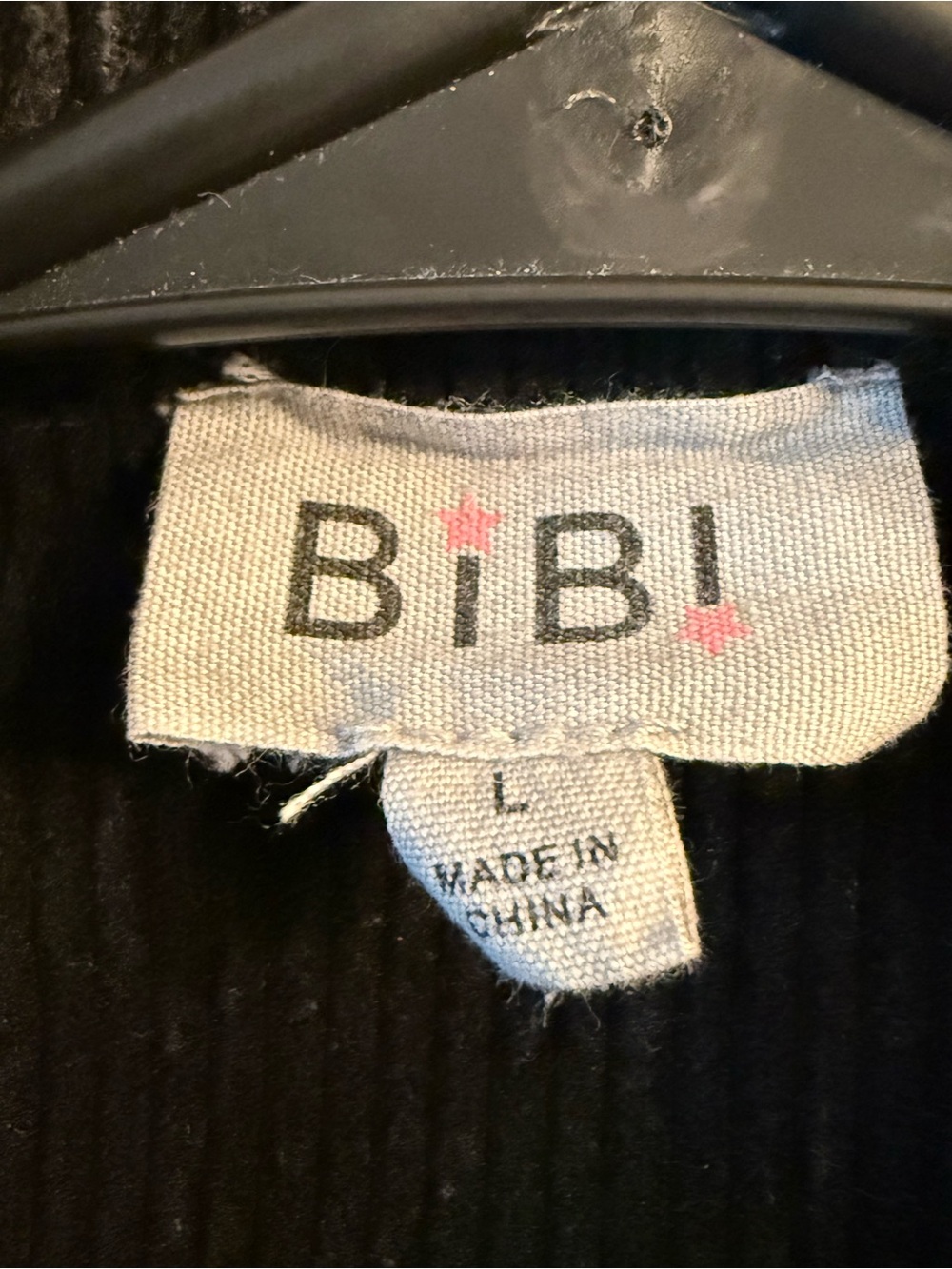 BiBi Black Corduroy Jacket with Sequin Football Appliqués - Picture 3 of 4